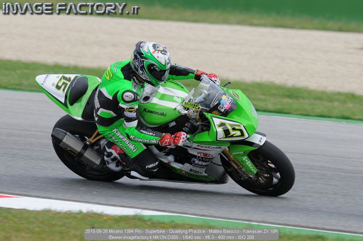 2010-06-26 Misano 1394 Rio - Superbike - Qualifyng Practice - Matteo Baiocco - Kawasaki ZX 10R